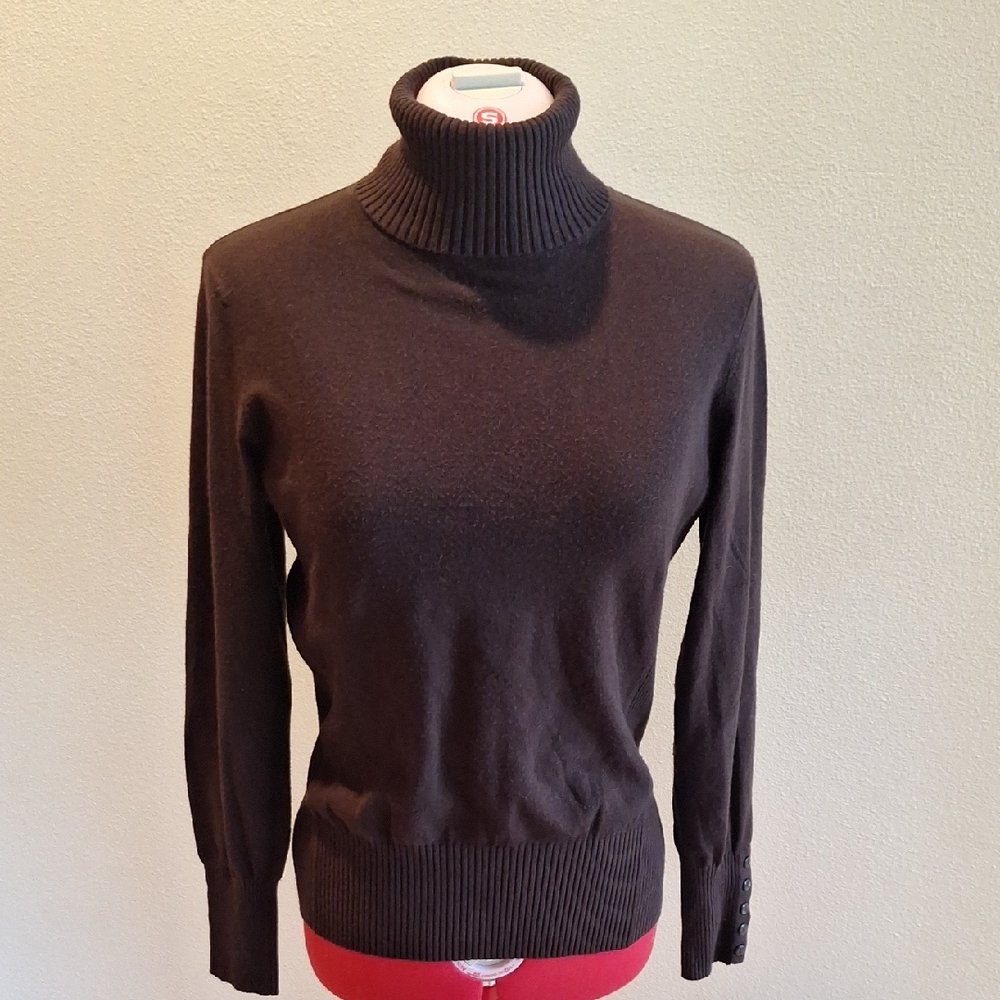 Apt 9 Women's Black Turtleneck Sweater Size L - Picture 1 of 3